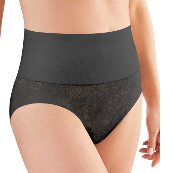 Maidenform Flexees Shaper Brief Black Lace Firm Cool Comfort Size Small New - Picture 6 of 10
